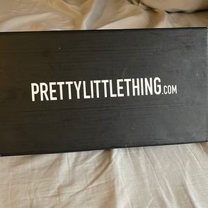 Pretty little thing strap sandal heels